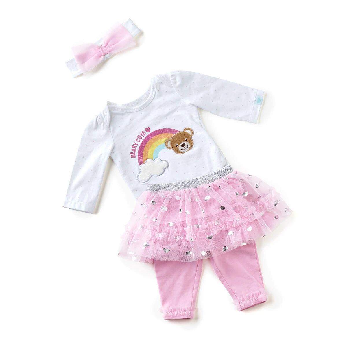 Pink Baby Tutu Outfit - Size 9 Months | Build-A-Bear® - US 6423