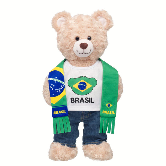 Brazil Scarf & T-Shirt Set | Build-A-Bear - US 7969