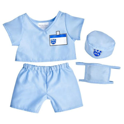 Blue Scrubs 4 pc. for Stuffed Animals | Build-A-Bear® - US 4453
