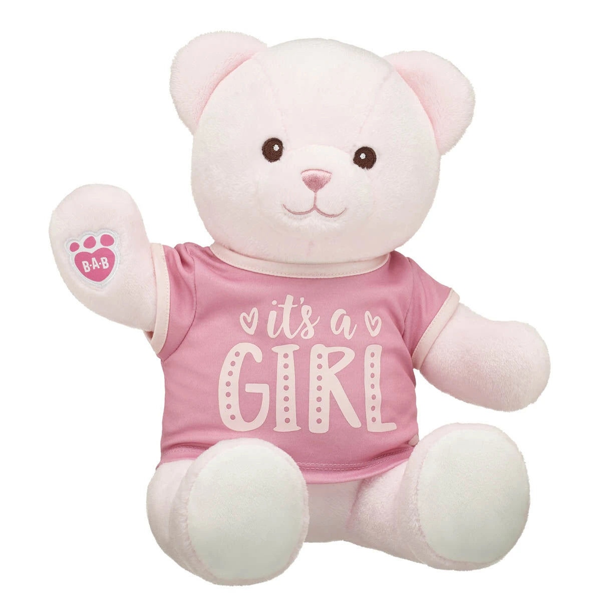 Baby Pink Teddy Bear "It's a Girl" Gift Set | Build-A-Bear® - US 5596