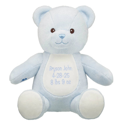 Embroidered Baby Blue Teddy Bear | Build-A-Bear® - US 0348