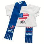 USA Scarf &amp; T-Shirt Set | Build-A-Bear - US 4353