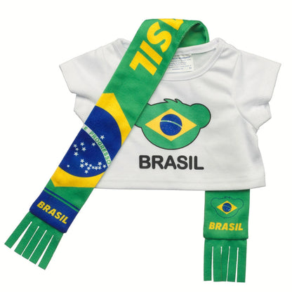 Brazil Scarf &amp; T-Shirt Set | Build-A-Bear - US 8632