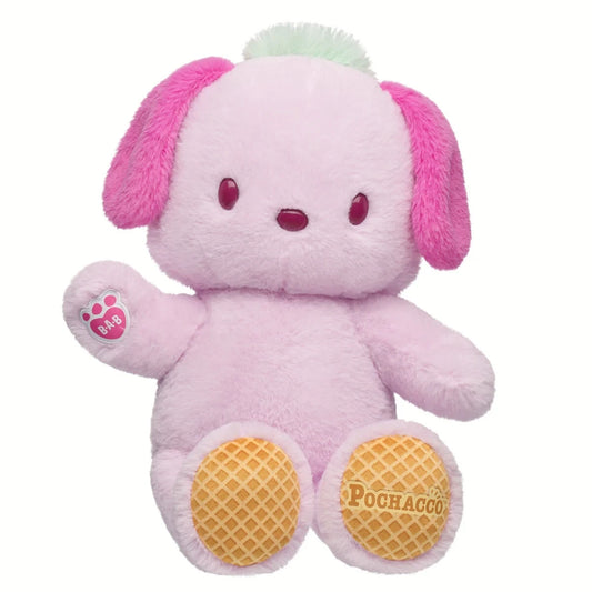 Sanrio Hello Kitty &amp; Friends Strawberry Ice Cream Pochacco Plush | Build-A-Bear - US 3084