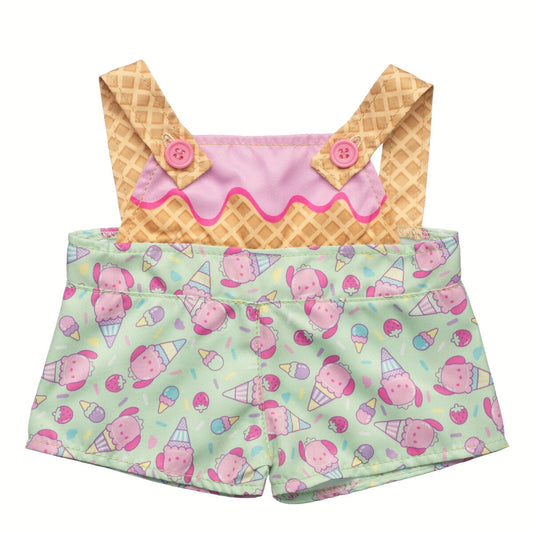 Sanrio Hello Kitty &amp; Friends Strawberry Ice Cream Pochacco Overalls | Build-A-Bear - US 4713