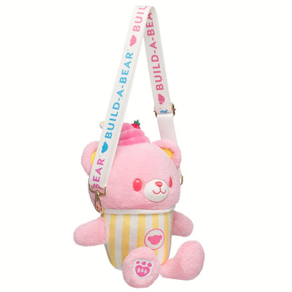 Strawberry Lemonade Bear Slushie Plushie w/ Carrying | BAB - US 4236