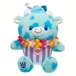 Blue Raspberry Cow Slushie Plushie w/ Lei Necklace | BAB - US 6713