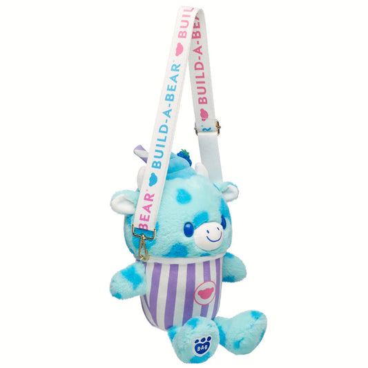 Blue Raspberry Cow Slushie Plushie w/ Carrying Strap | BAB - US 2960
