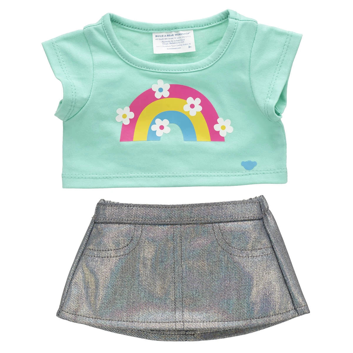Kabu™ Rainbow Tee &amp; Skirt Set for Plush Toys | Build-A-Bear® - US 0715