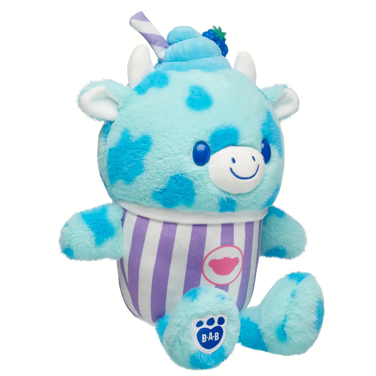 Blue Raspberry Cow Slushie Plushie | Build-A-Bear - US 9457