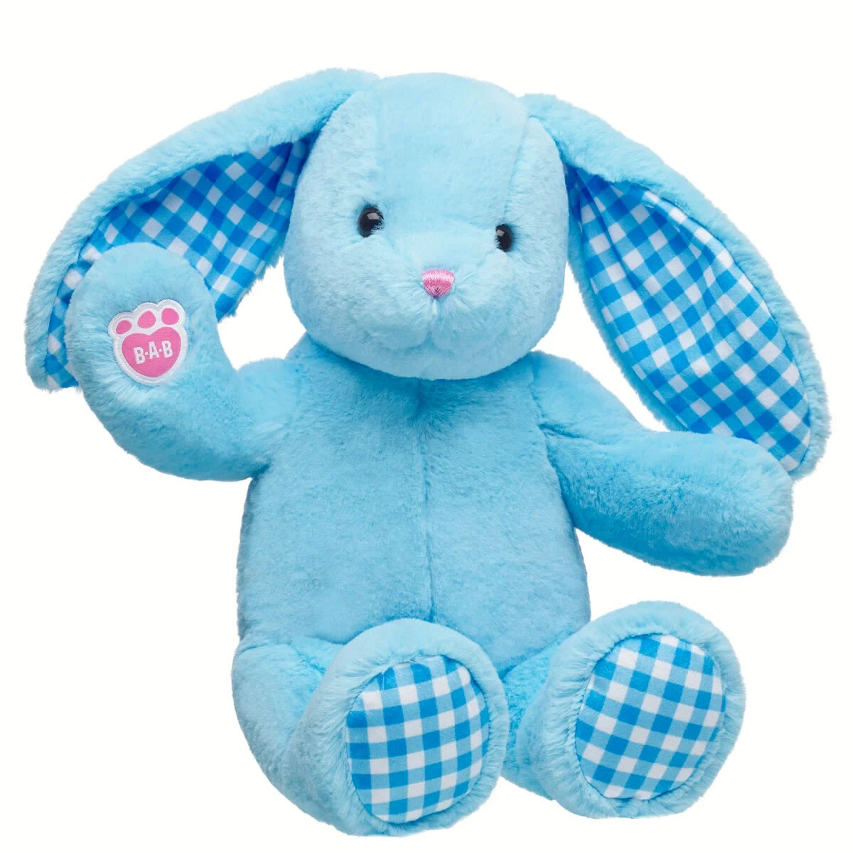 Blue Gingham Pawlette Bunny Plush | Build-A-Bear - US 0889