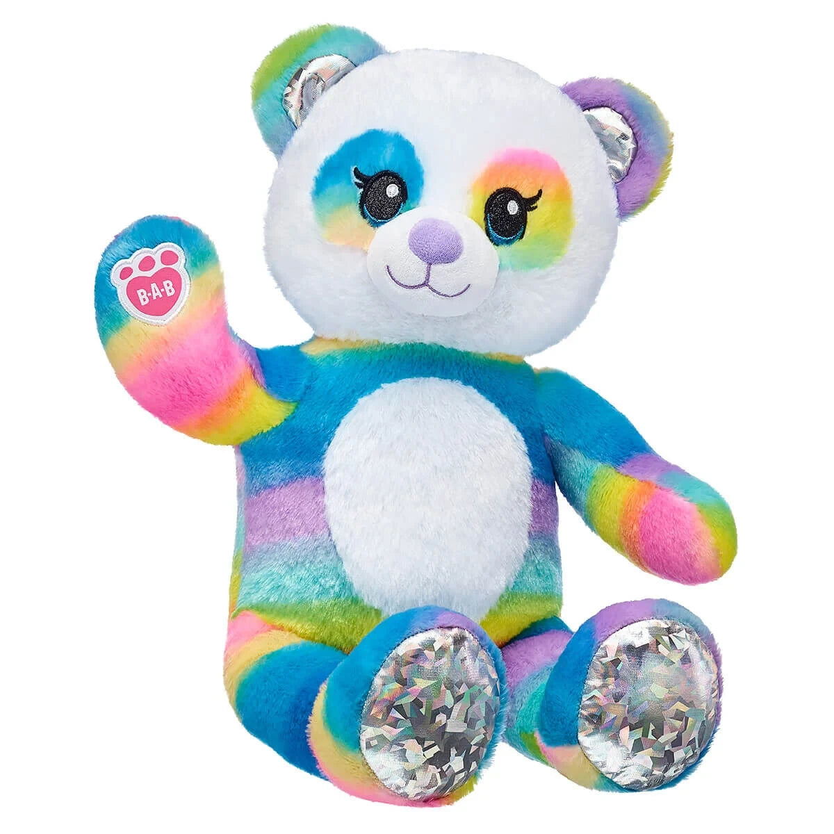 Rainbow Panda Plush Toy | Shop Rainbow Friends at Build-A-Bear® - US 6362